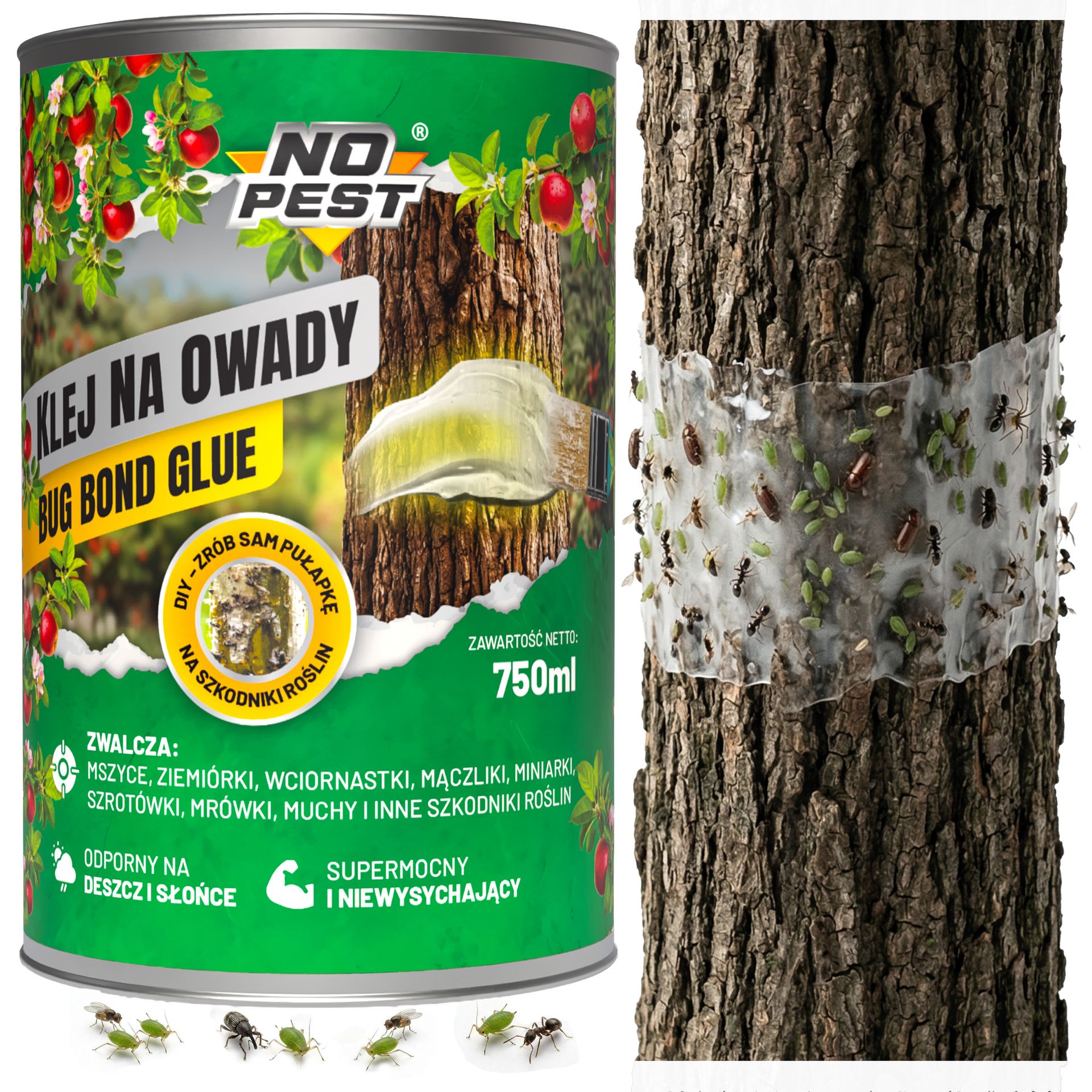 No Pest® Klej entomologiczny na owady Bug Bond Glue 750 ml