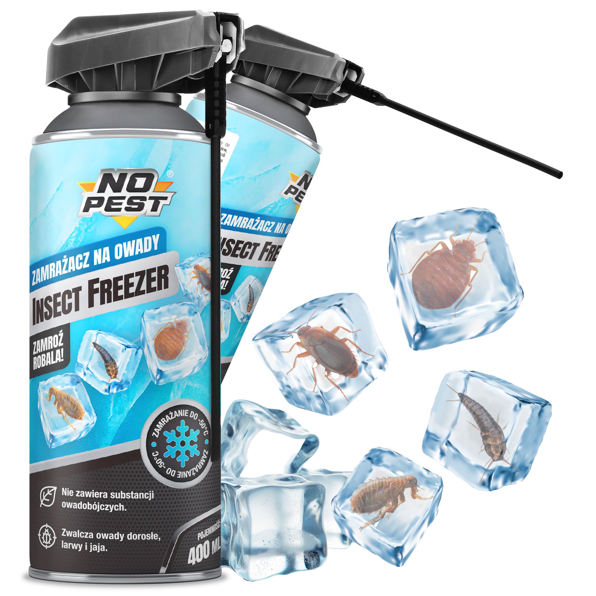 No Pest® Błyskawiczny zamrażacz owadów Insect Freezer Spray