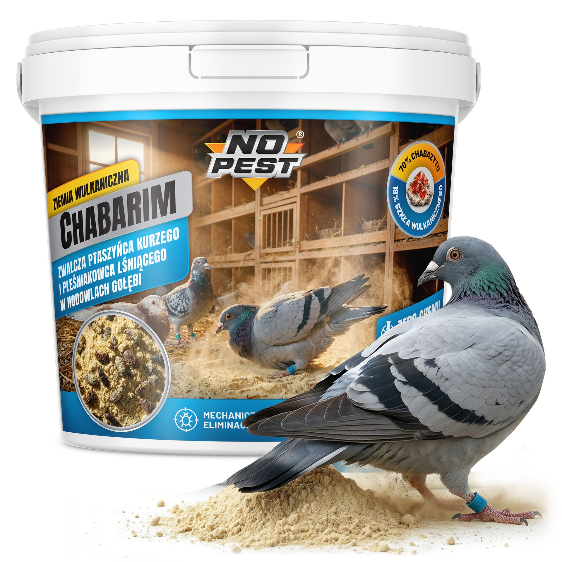 No Pest® Środek na ptaszyńca na ptaszyńca kurzego pleśniakowca, piórojady do gołębników proszek 1 kg
