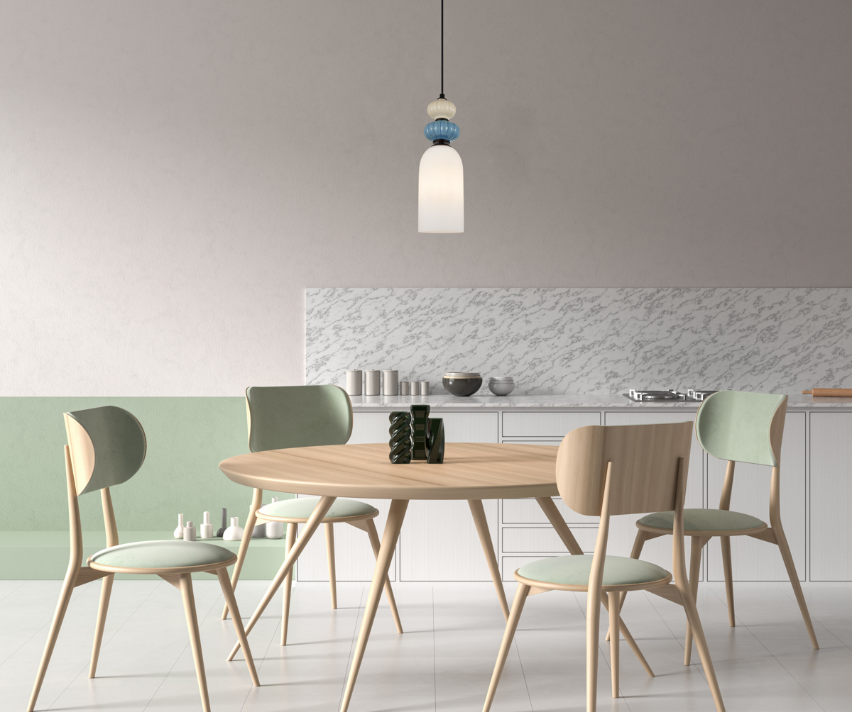 BONATA lampa wisząca czarna klosz biały gładki fi 12cm kolorowa ceramika 1xE27 PND-36573-1A-BK-WH