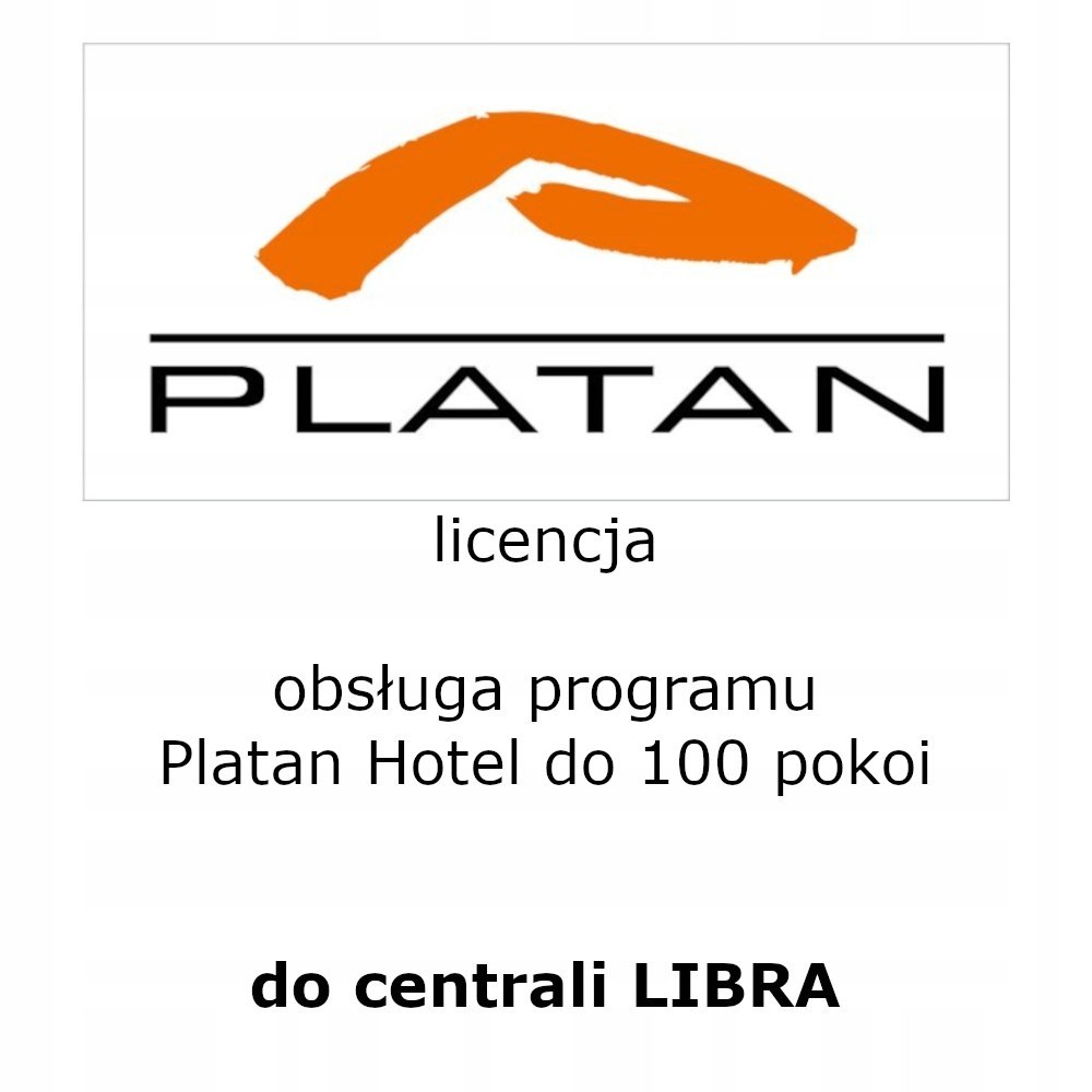 Platan Licencja na obsługę programu HOTEL do 100 pokoi dla centrali LIBRA