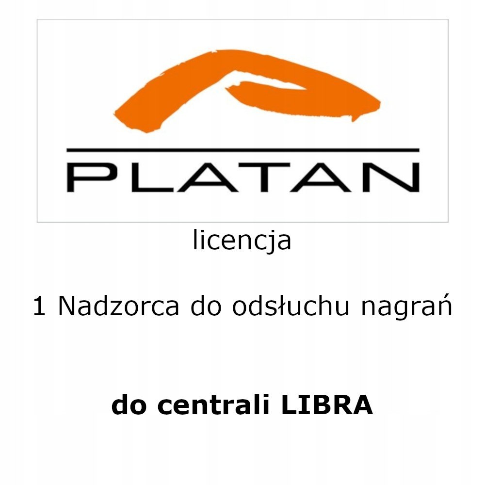 Platan Licencja na 1 stanowisko NADZORCA do AGENT003 do LIBRA