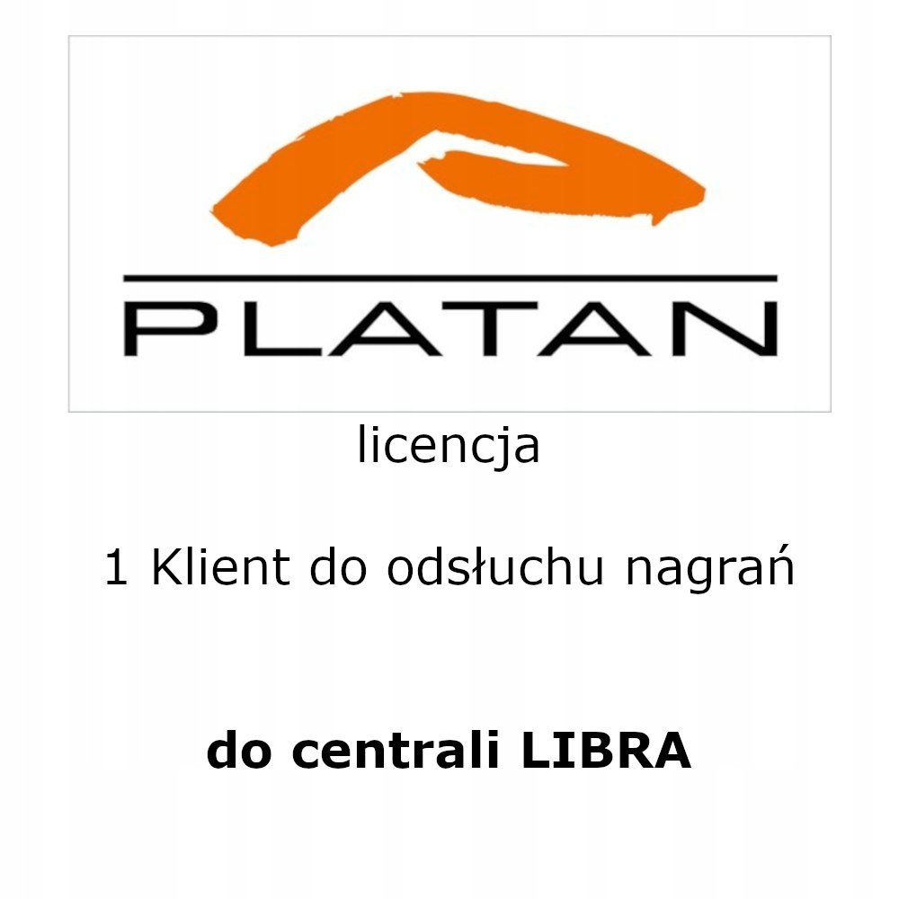 Platan Licencja na 1 stanowisko KLIENT do AGENT003 do LIBRA