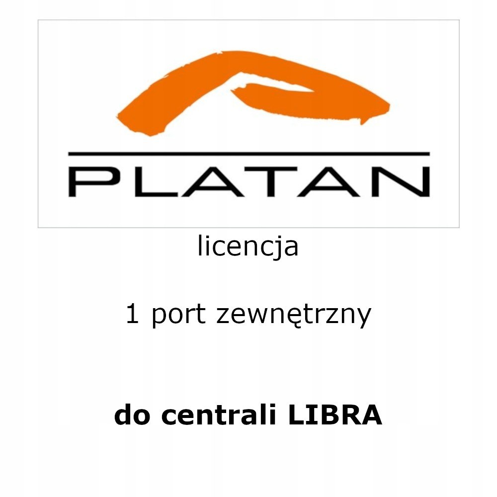 Platan Licencja na 1 port zewnetrzny do central LIBRA