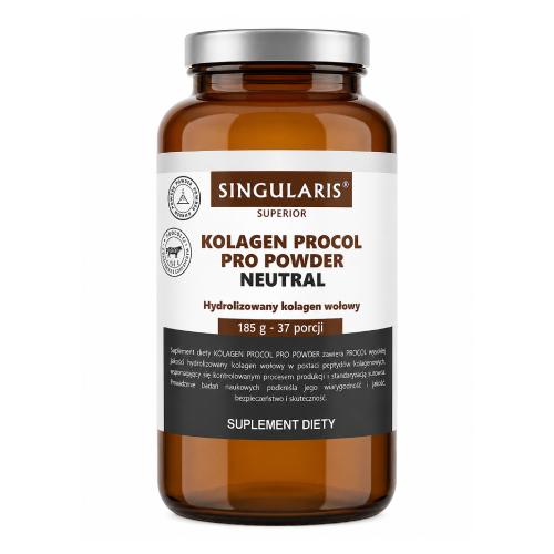 Singularis Kolagen Procol Pro Powder Neutral, 185 g - suplement diety z kolagenem -> Wysyłka od 3,99 - odbiór w Żabce