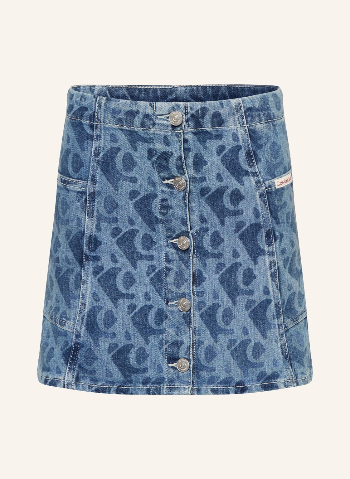 Calvin Klein Spódnica Dżinsowa blau