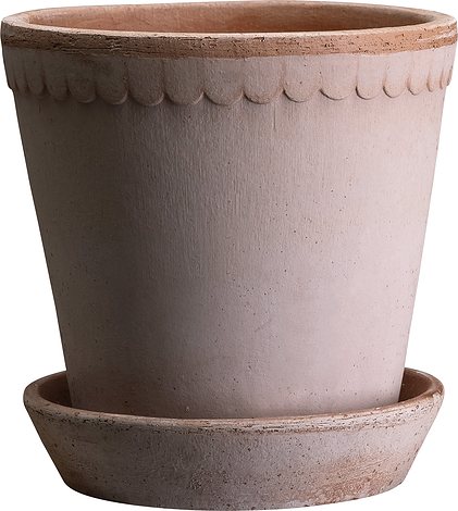 Bergs Potter Doniczka Helena 18 cm różowa z podstawką HR18S