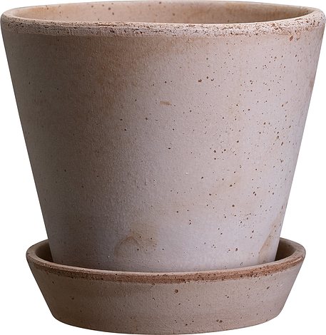 Bergs Potter Doniczka Julie 21 cm różowa z podstawką JR21S