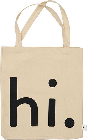 Torba uniwersalna Design Letters Hi beżowo-czarna