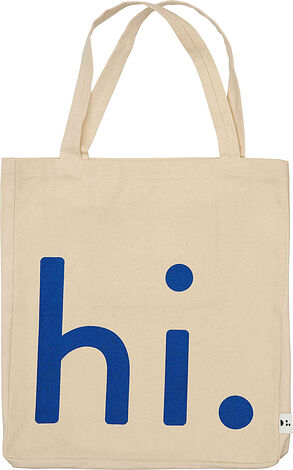 Torba uniwersalna Design Letters Hi beżowo-kobaltowa