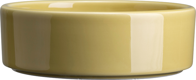 Bergs Potter Podstawka pod doniczkę Hoff 16 cm żółta szkliwiona HOCPY16U