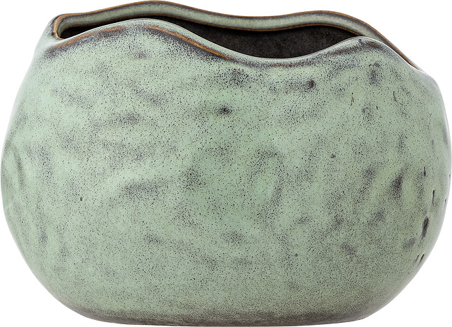 Bloomingville Osłonka na doniczkę Pennie 16,5 cm zielona 82060776