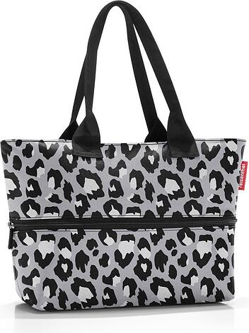 Torba Shopper e1 w panterkę szara