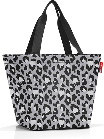 Torba Shopper w panterkę M szara