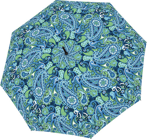 Parasol automatyczny Fiber Flex Long wzorzysty niebiesko-zielony