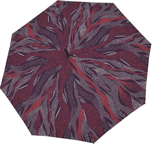 Parasol automatyczny Fiber Flex Long czerwono-szary