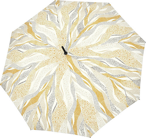 Parasol automatyczny Fiber Flex Long biało-złoty
