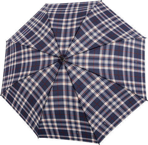 Parasol automatyczny Golf Flex w kratę niebieski