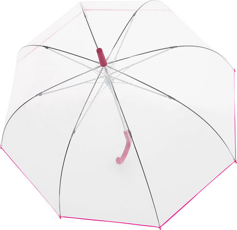 Parasol automatyczny Nizza Long przezroczysto-różowy