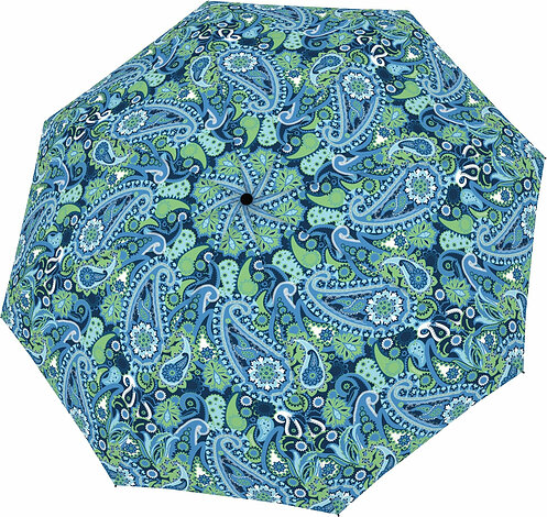 Parasolka Magic Fiber wzorzysta niebiesko-zielona
