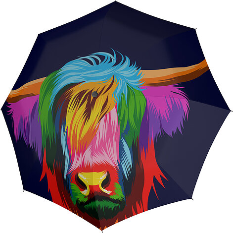 Parasol automatyczny Modern.Art Long bizon wielokolorowy