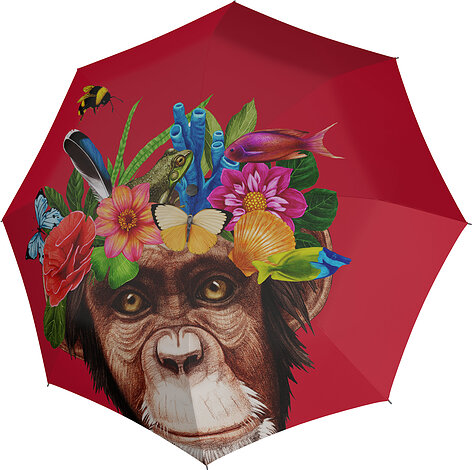 Parasol automatyczny Modern.Art Long małpka czerwony