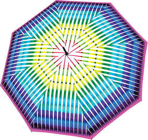 Parasol automatyczny Modern.Art Long w paski wielokolorowy