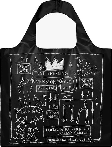 Torba LOQI Museum Jean Michel Basquiat Crown czarna