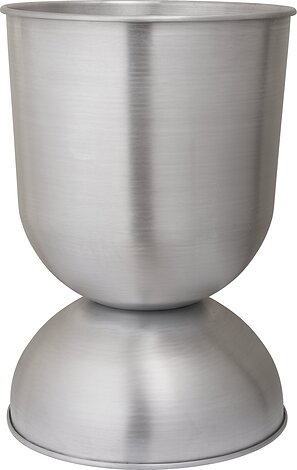 Ferm Living Osłonka na doniczkę Hourglass L aluminiowa 1104272167