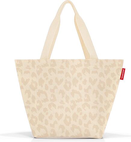 Torba Shopper w cętki M beżowa z recyklingu