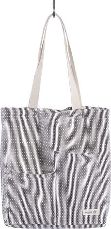 Torba Tote Piqué jasnoszara