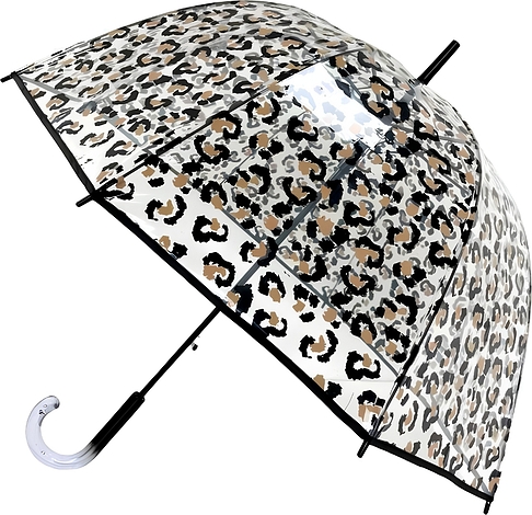 Parasol Leopard przezroczysty