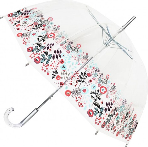 Parasol Fleurs przezroczysty