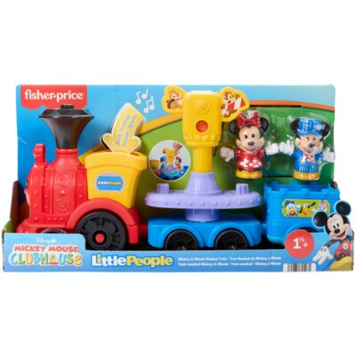 Zabawka interaktywna FISHER-PRICE Little People Muzyczny pociąg Myszki Miki JKB04