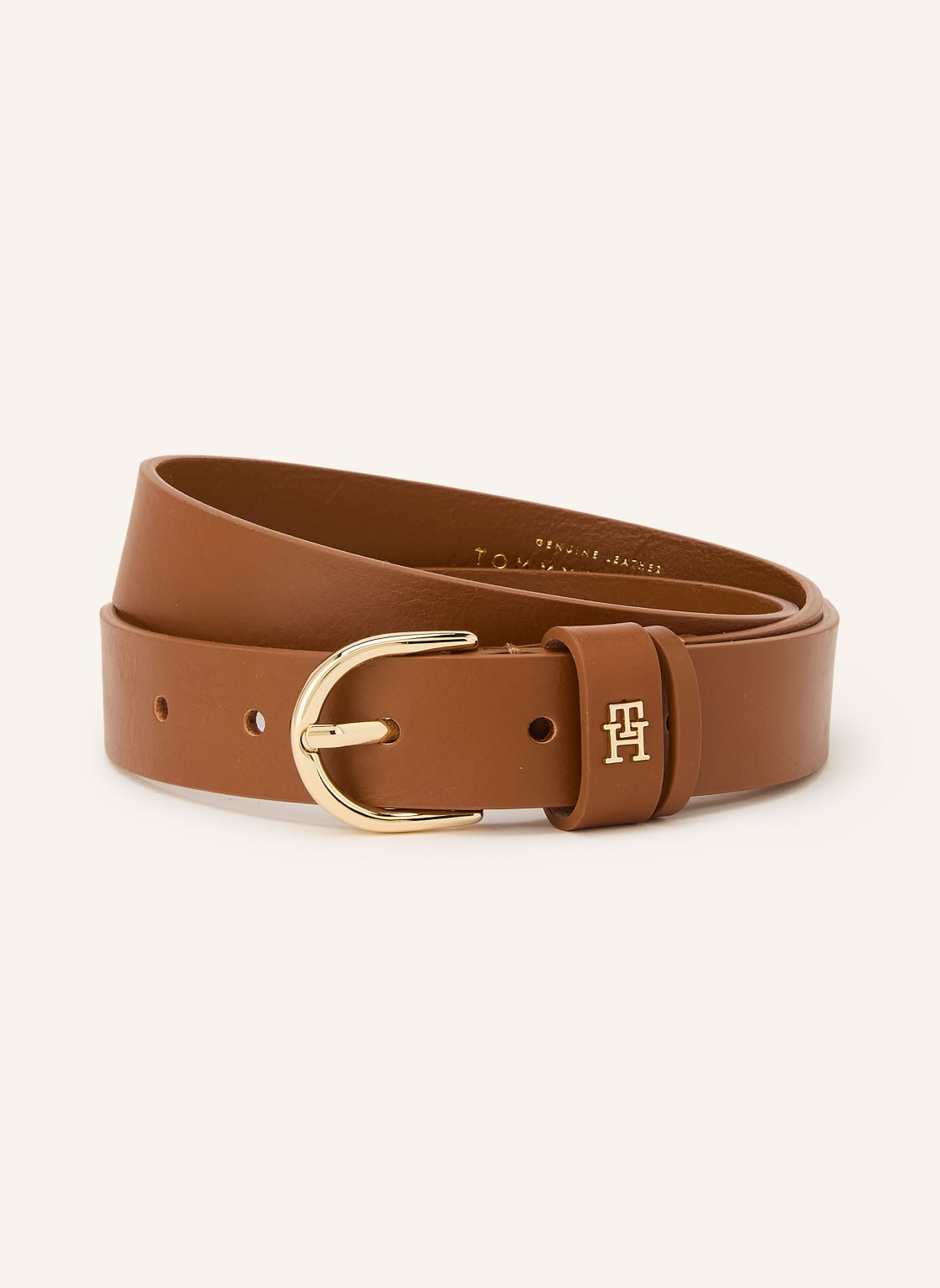 Tommy Hilfiger Pasek Skórzany braun