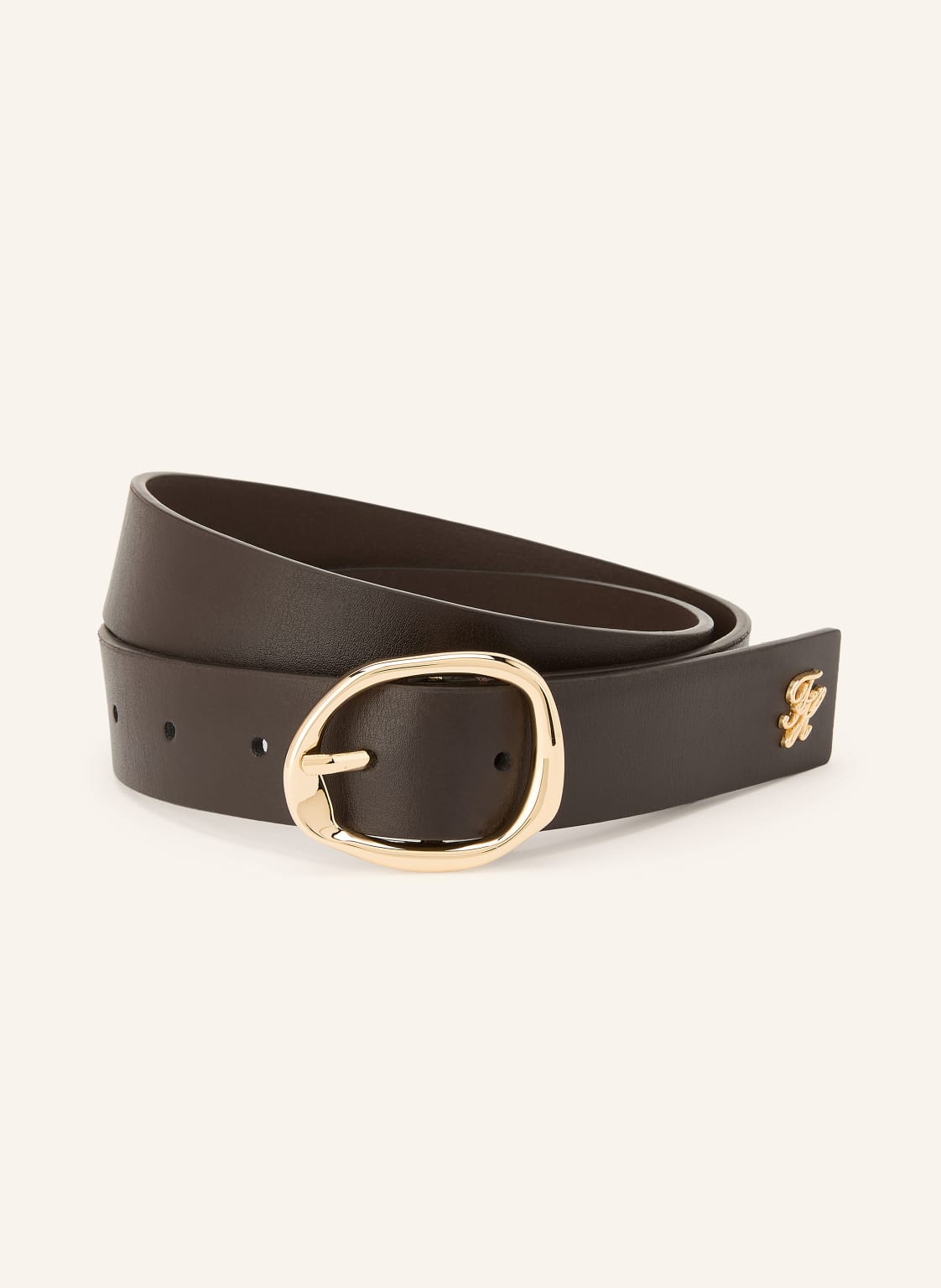 Tommy Hilfiger Pasek Skórzany Sculpt 3.0 braun