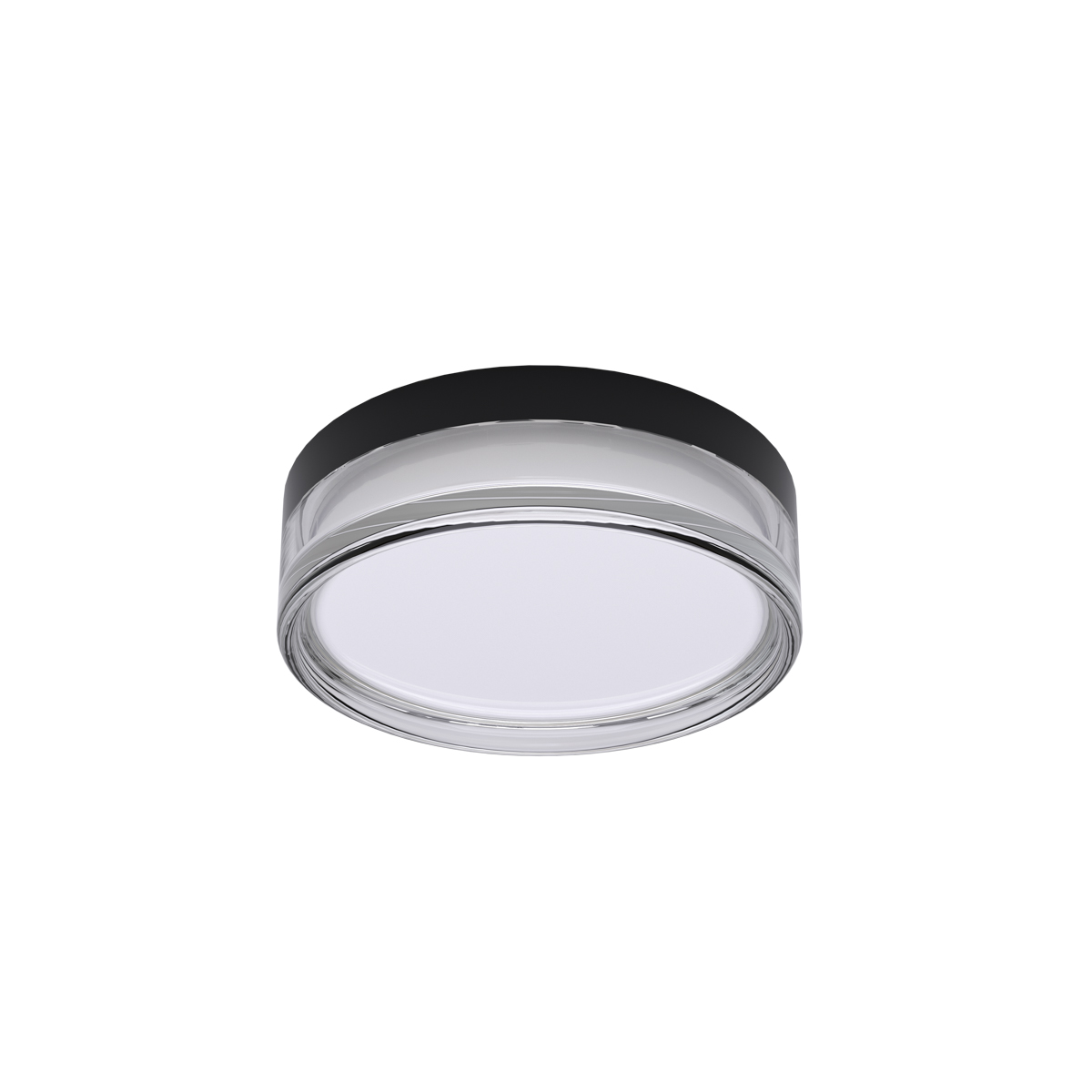 RILTA czarny plafon łazienkowy IP65 klosz akryl fi 23cm LED 18W CCT ITALUX PLF-73527-S-BK