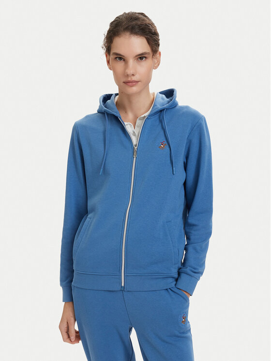 Beverly Hills Polo Club Bluza P-SS26W-F546540 Niebieski Regular Fit