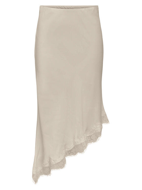 ONLY Spódnica midi Faraya 15380116 Kremowy Slim Fit