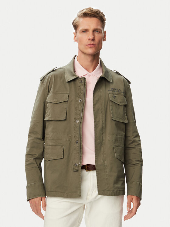 Beverly Hills Polo Club Kurtka przejściowa P-SS26M-JK0197-0342 Zielony Regular Fit