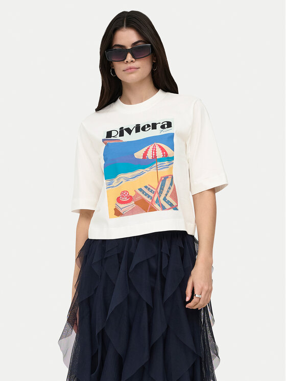 ONLY T-Shirt Vega 15375753 Biały Regular Fit