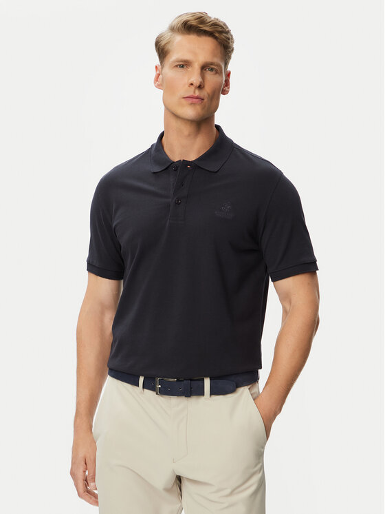 Beverly Hills Polo Club Polo P-SS26M-P42561 Granatowy Regular Fit
