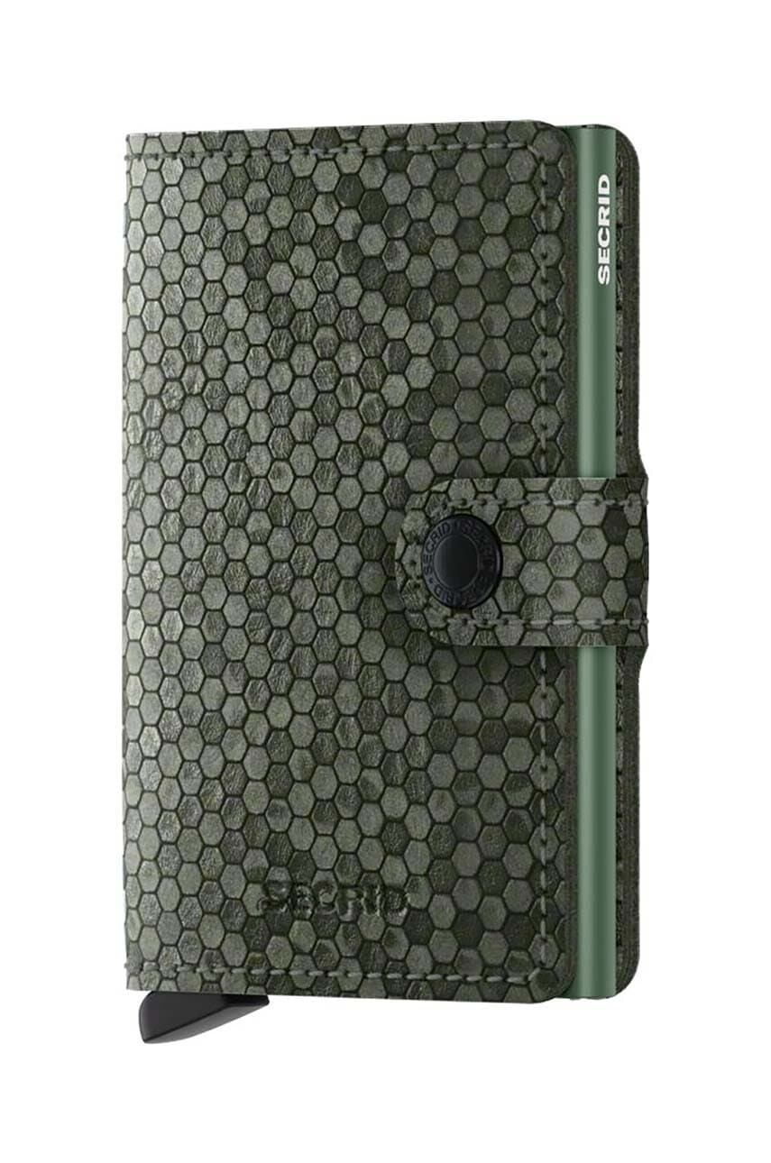 Secrid portfel skórzany Miniwallet Hexagon Green