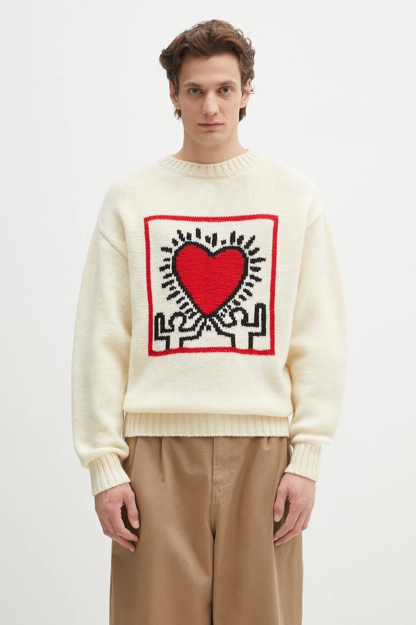 Wacko Maria sweter wełniany x Keith Haring