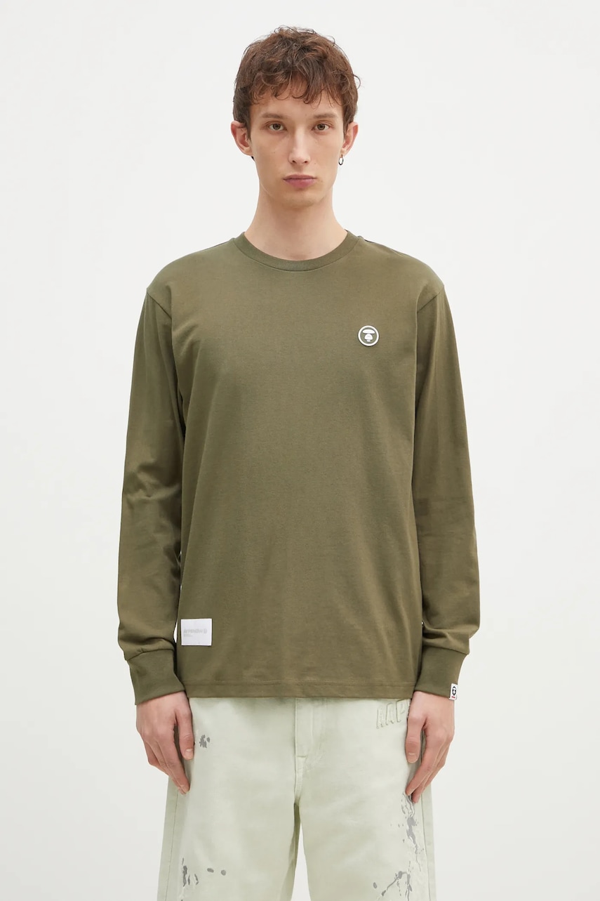 AAPE longsleeve bawełniany Moon Face Logo