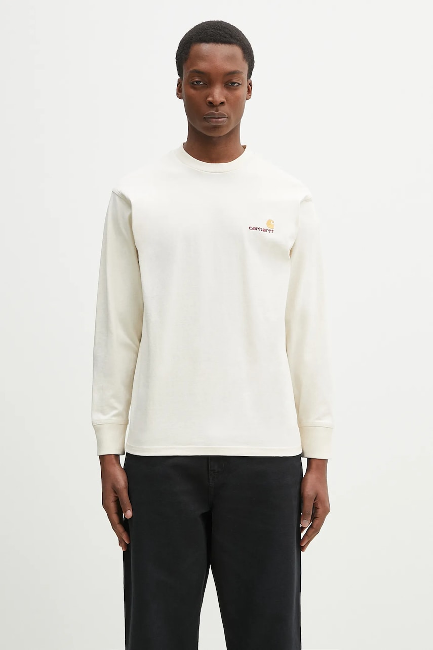 Carhartt WIP longsleeve bawełniany L/S American Script T-Shirt