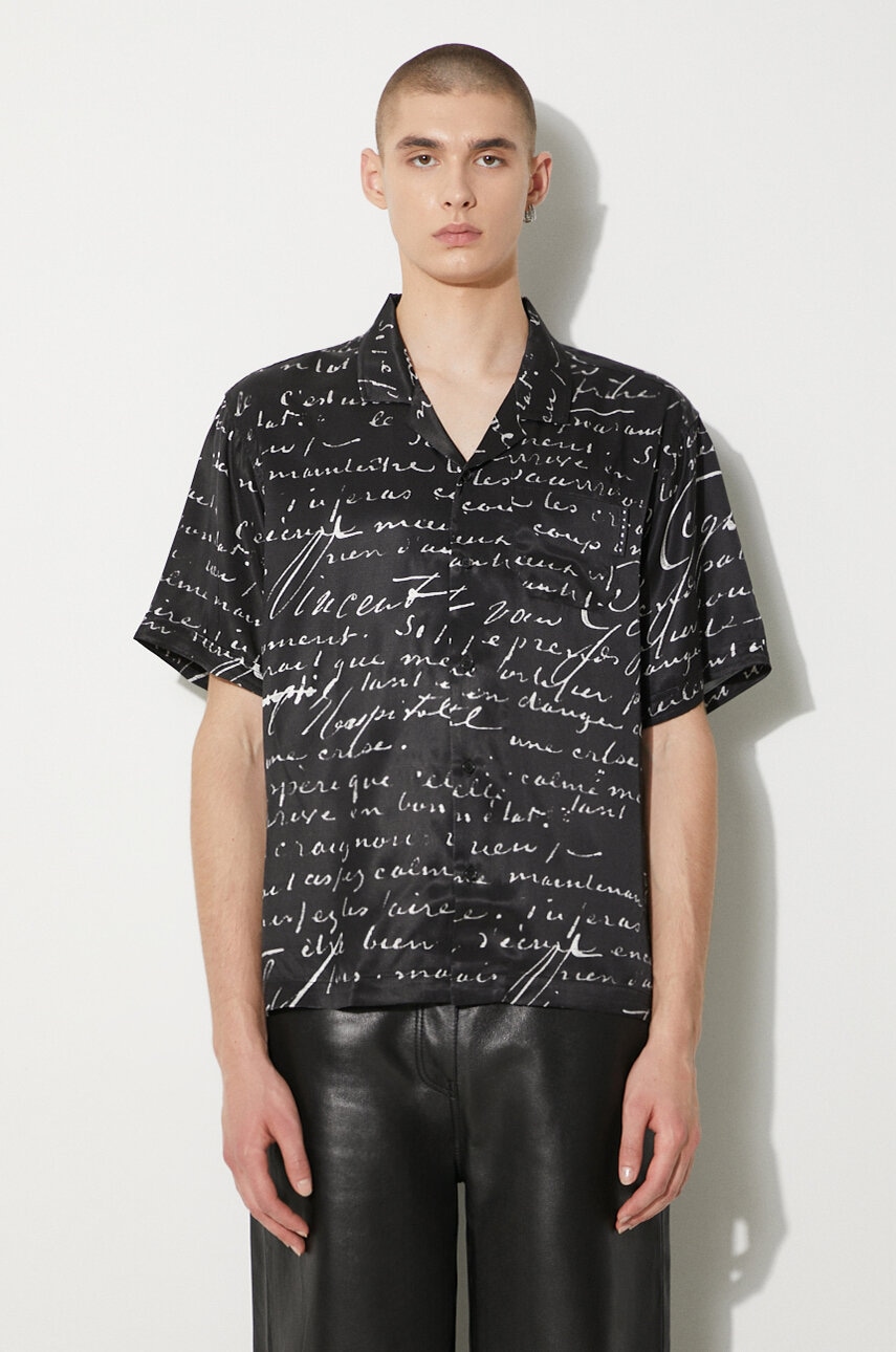 STAMPD koszula Letter Camp Collar Buttondown