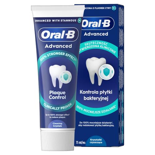 Oral-B Advanced Plaque Control Cleaning Crystals Kontrola płytki nazębnej Pasta do zębów, 75 ml