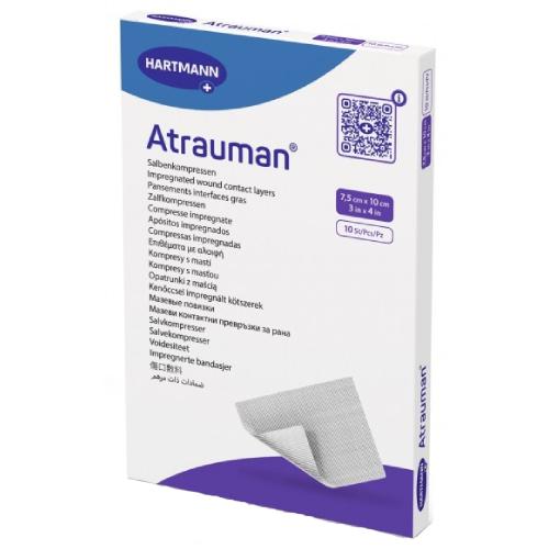 Atrauman Opatrunek na rany z maścią 7,5cm x 10cm, 10 szt.