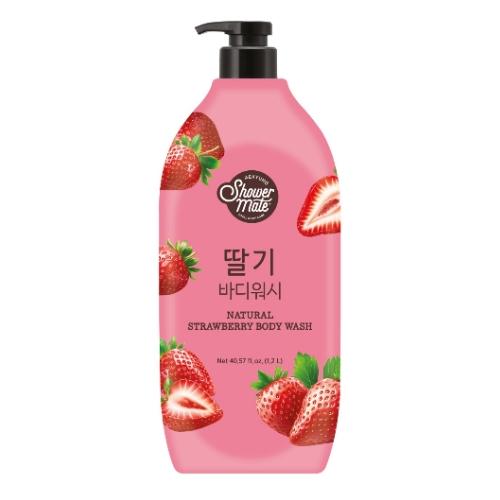 Aekyung Showermate Natural Strawberry Żel pod prysznic, 1,2 l